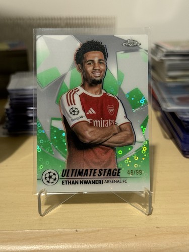 Ethan Nwaneri 2025 Topps Flagship Green /99