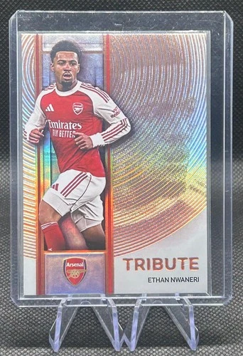 Ethan Nwaneri 2025 Panini Futera Platinum Rifrattore /19