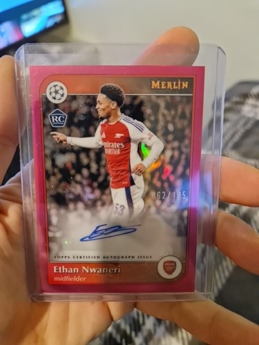 Ethan Nwaneri 2025 Topps Merlin Chrome /125