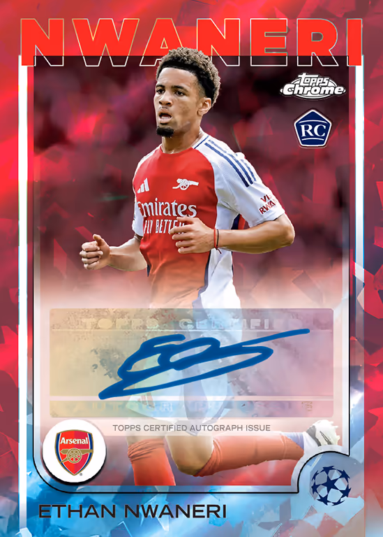 Ethan Nwaneri 2024 Topps Merlin Chrome