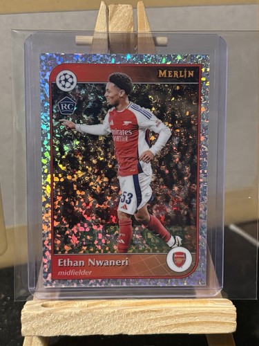 Ethan Nwaneri 2025 Topps Merlin Chrome Diamond Refractor