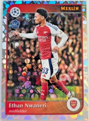 Ethan Nwaneri 2024 Topps Merlin Chrome Logo Refractor