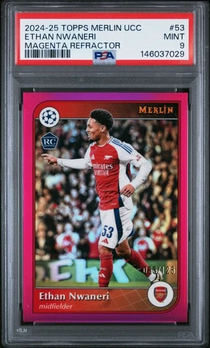 Ethan Nwaneri 2024 Topps Merlin Chrome Magenta /125