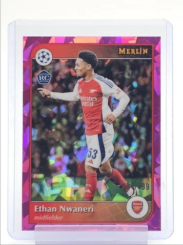 Ethan Nwaneri 2024 Topps Merlin Chrome Rosa Atomic /199