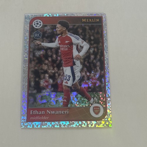Ethan Nwaneri 2024 Topps Merlin Chrome Silver Sparkle