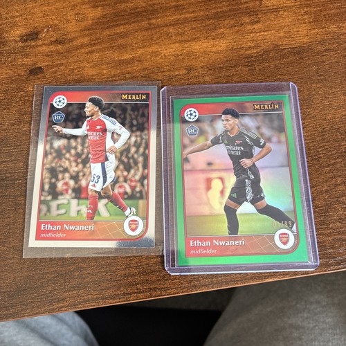 Ethan Nwaneri 2025 Topps Merlin Chrome True Green /99