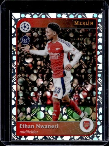 Ethan Nwaneri 2024 Topps Merlin Chrome Vintage Refractor #53
