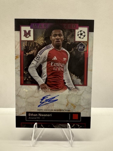 Ethan Nwaneri 2024 Topps Museum Collection Marbleized /25