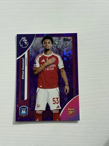 Ethan Nwaneri 2025 Topps Premier League /199
