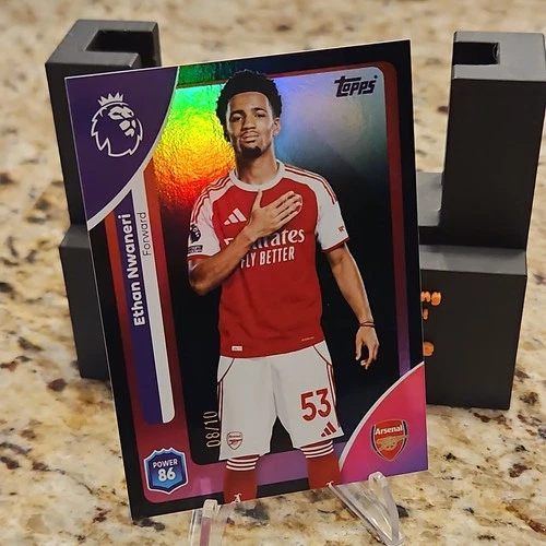 Ethan Nwaneri 2025 Topps Premier League Black Foil /10