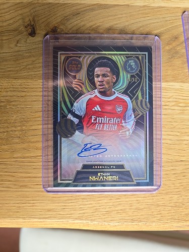 Ethan Nwaneri 2025 Topps Premier League Gold /10