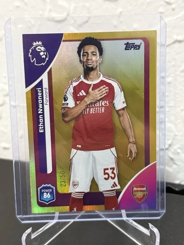 Ethan Nwaneri 2025 Topps Premier League Gold /50