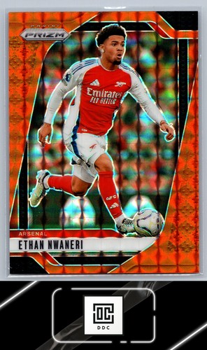 Ethan Nwaneri 2024 Panini Prizm Orange Mosaic