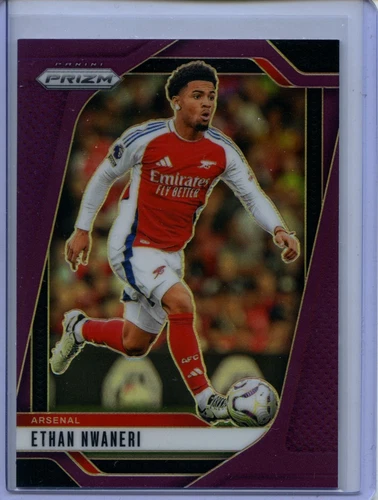 Ethan Nwaneri 2024 Panini Prizm Premier League Purple