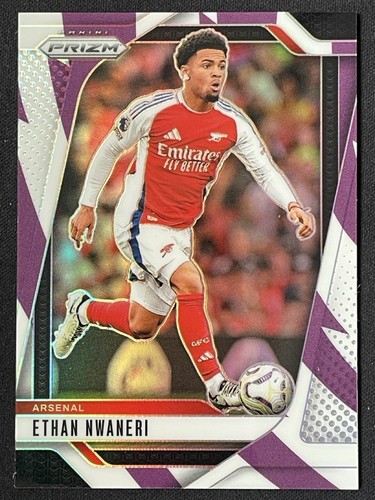 Ethan Nwaneri 2024 Panini Prizm Purple White Stripes /92
