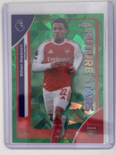 Ethan Nwaneri 2025 Topps Sapphire Green /99