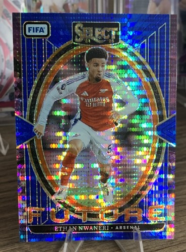 Ethan Nwaneri 2024 Panini Select Blue Pulsar Prizm