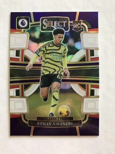 Ethan Nwaneri 2024 Panini Select Cadbury Purple Prizm