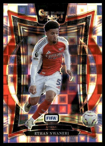Ethan Nwaneri 2024 Panini Select Fifa Pandora Prizm