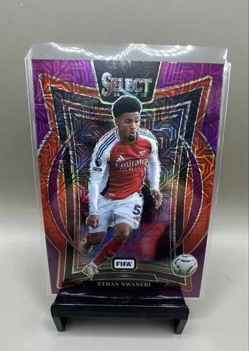 Ethan Nwaneri 2024 Panini Select FIFA Viola Mojo Prizm #12