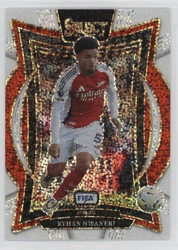 Ethan Nwaneri 2024 Panini Select FIFA White Sparkle Prizm