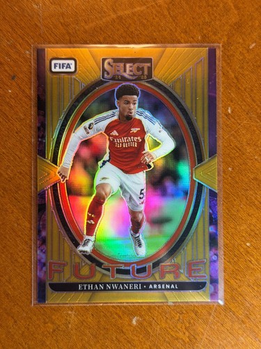 Ethan Nwaneri 2024 Panini Select Gold Prizm /10