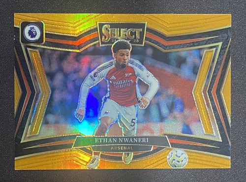 Ethan Nwaneri 2024 Panini Select Orange Prizm 26/75