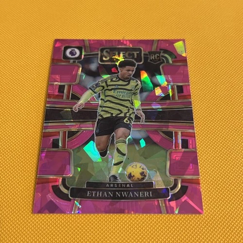 Ethan Nwaneri 2023 Panini Select Pink Cracked Ice