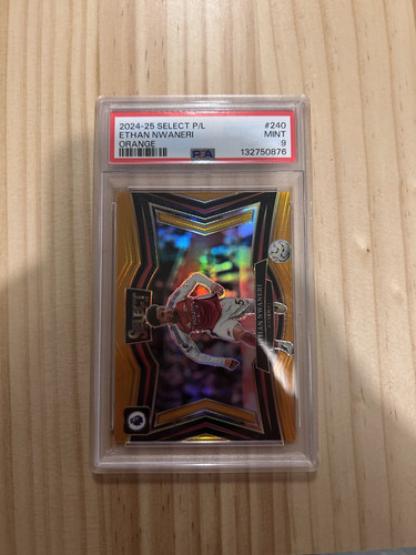 Ethan Nwaneri 2024 Panini Select Premier League Orange /75