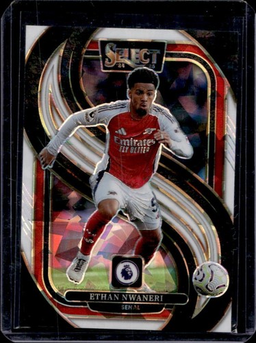 Ethan Nwaneri 2024 Panini Select Premier League White Ice /85