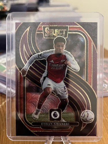 Ethan Nwaneri 2024 Panini Select Purple Mojo Prizm