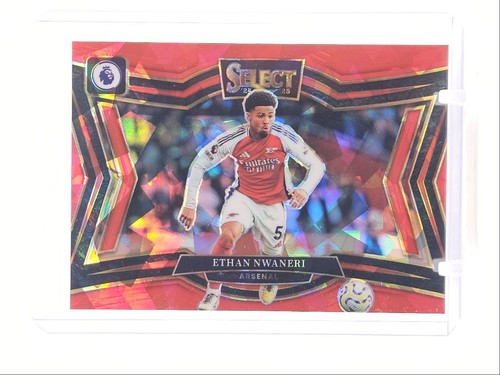 Ethan Nwaneri 2024 Panini Select Red Ice Prizm
