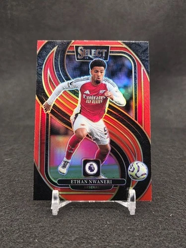 Ethan Nwaneri 2024 Panini Select Red Prizm