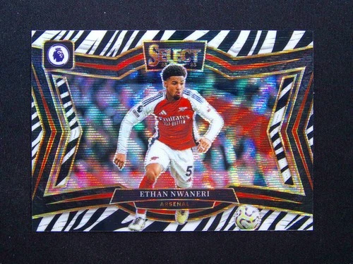 Ethan Nwaneri 2024 Panini Select Zebra Prizm