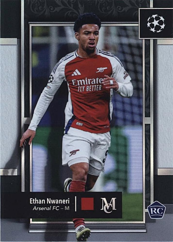 Ethan Nwaneri 2024 Topps Museum Collection UEFA Club Competitions