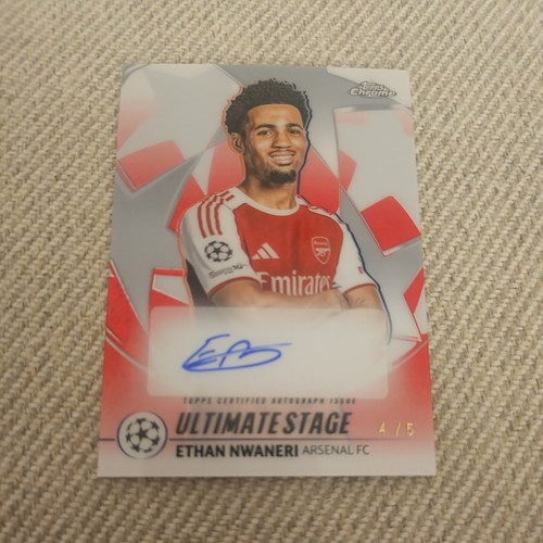 Ethan Nwaneri 2025 Topps UCC Flagship Red 4/5