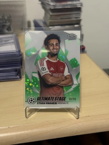 Ethan Nwaneri 2025 Topps UCC Ultimate Stage Green /99