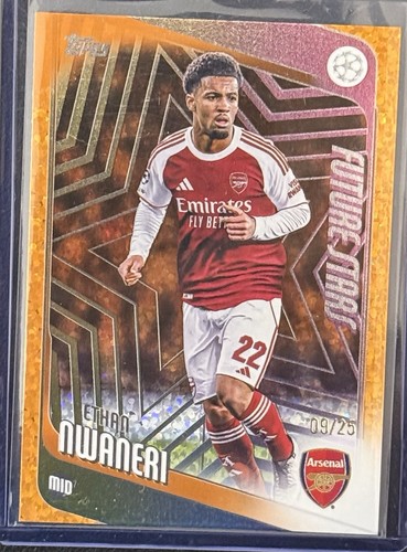 Ethan Nwaneri 2026 Topps UCL Orange /25