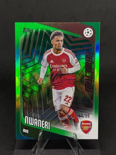 Ethan Nwaneri 2025 Topps UEFA Club Competitions Green /99