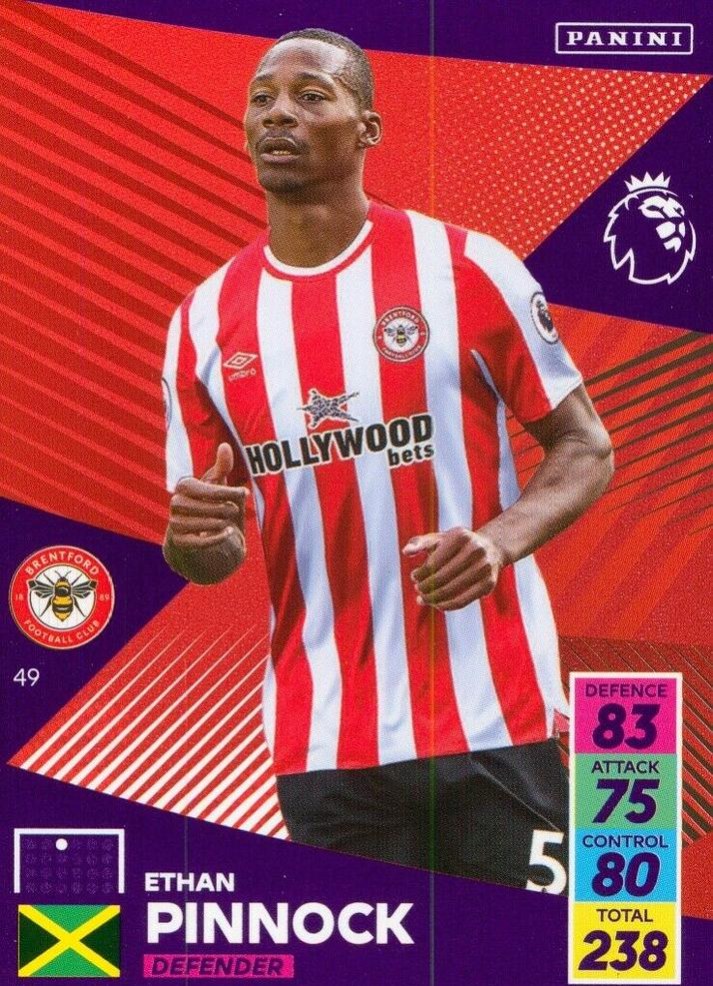 Ethan Pinnock 2021 Panini Adrenalyn XL Premier League