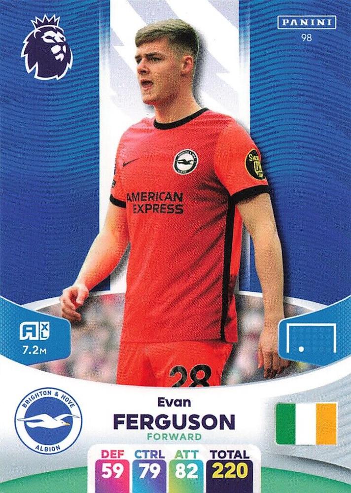 Evan Ferguson 2024 Panini Adrenalyn XL Premier League