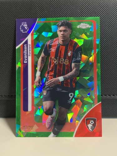 Evanilson 2025 Topps Chrome Green Sapphire /99