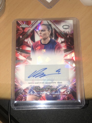 Ewa Pajor 2024 Topps Chrome Women's Champions League Sapphire Edition /5