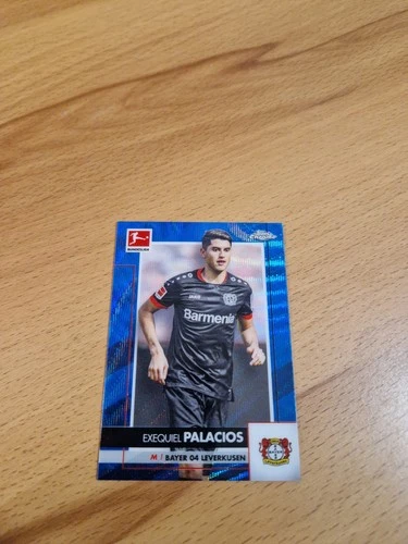 Exequiel Palacios 2020 Topps Bundesliga Chrome Blue Wave /150
