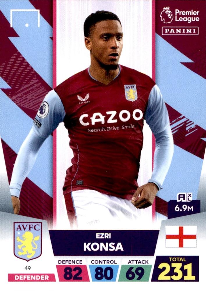 Ezri Konsa 2023 Panini Adrenalyn XL Premier League