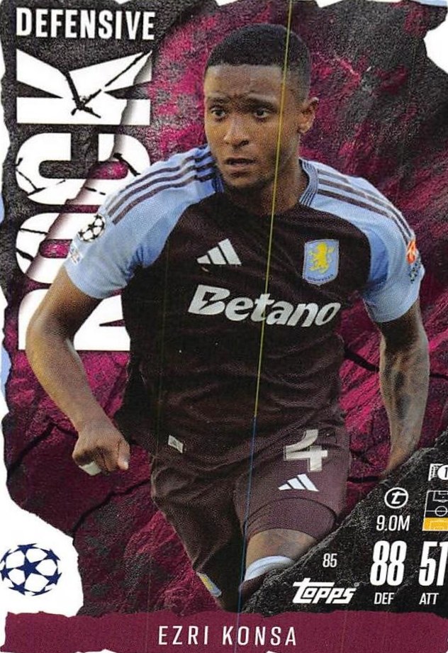 Ezri Konsa 2024 Topps Match Attax UEFA Club Competitions Extra