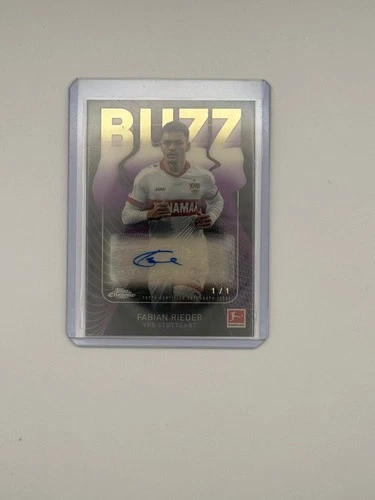 Fabian Rieder 2024 Topps Chrome Superfractor 1/1