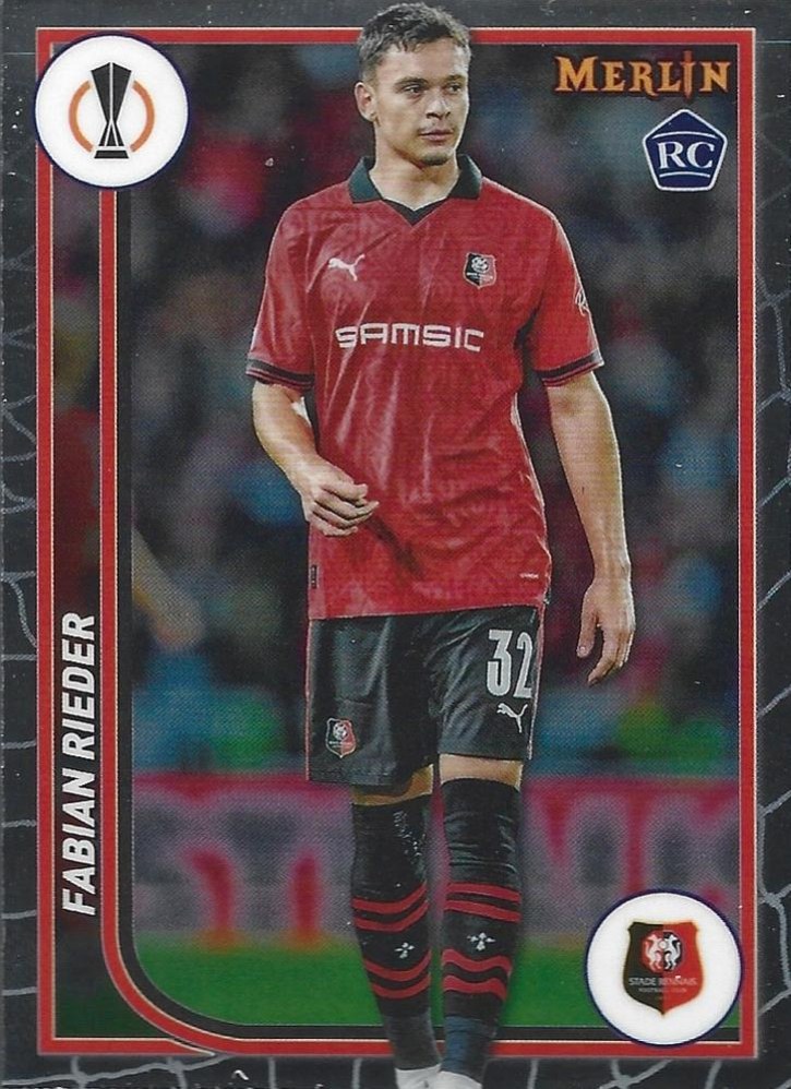 Fabian Rieder 2023 Topps Merlin UEFA Club Competitions