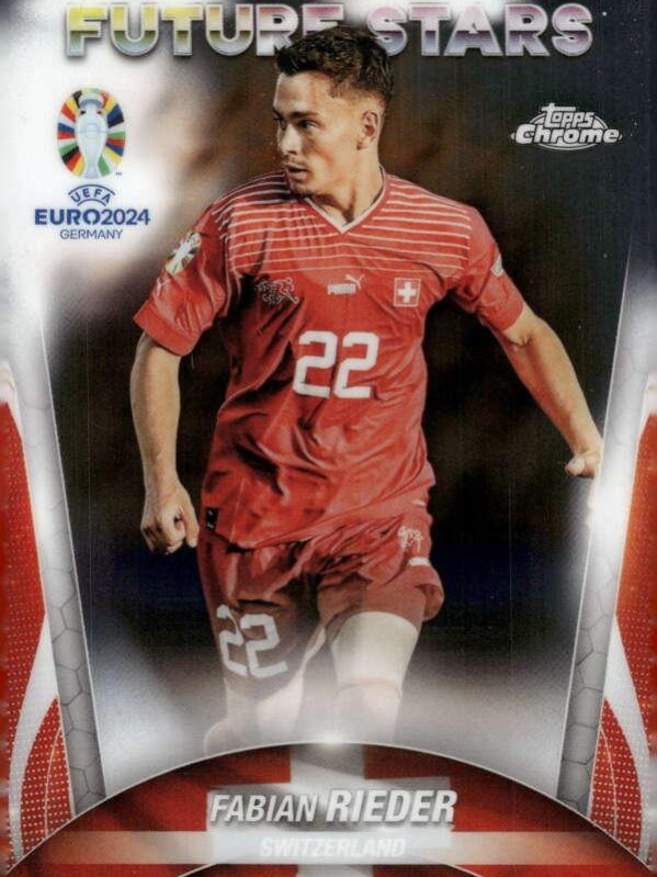 Fabian Rieder 2024 Topps Chrome UEFA EURO