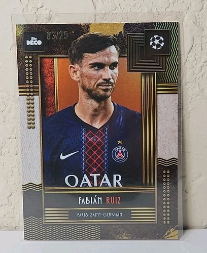 Fabian Ruiz 2025 Topps Deco Orange Foil /25